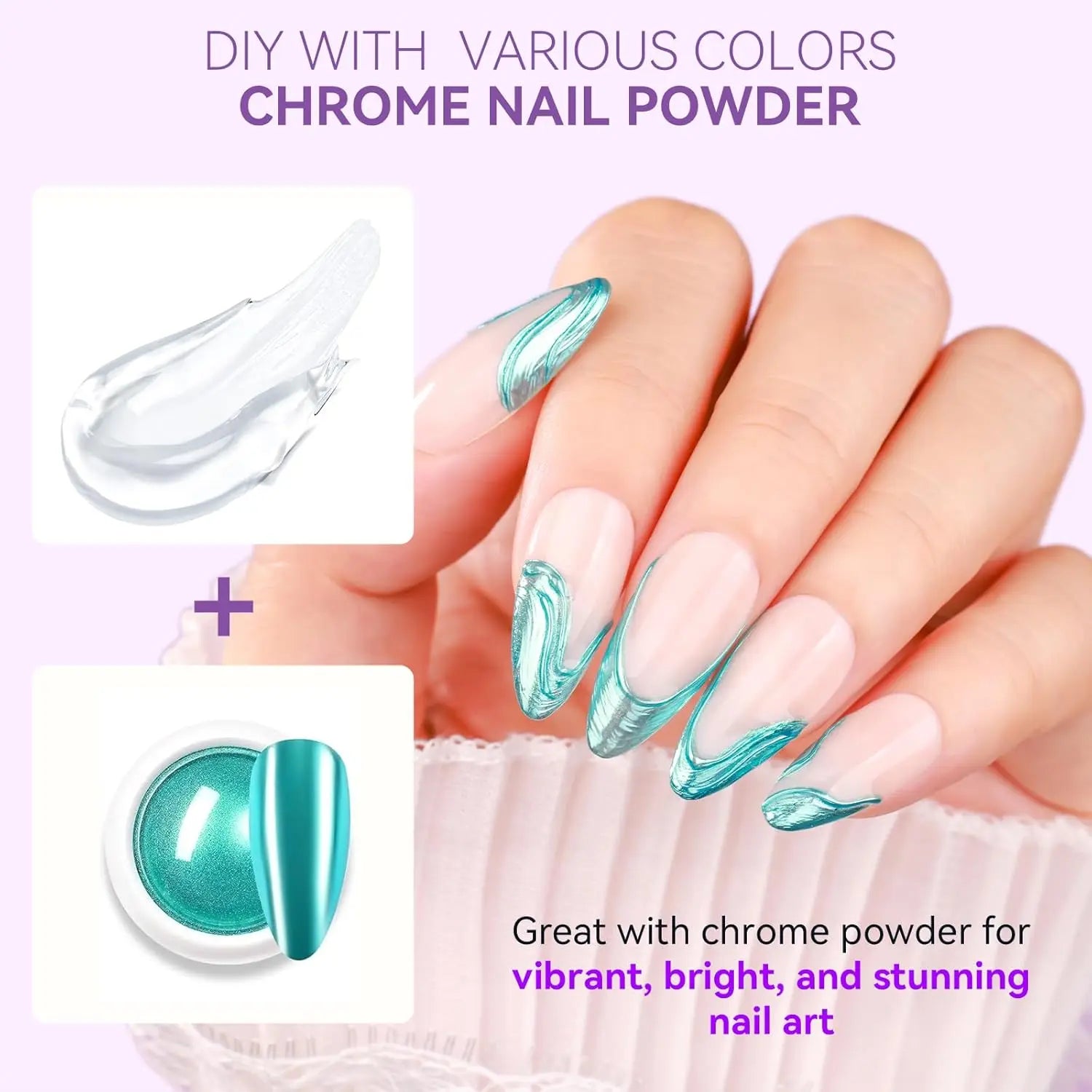 3D Clear Sculpture Painting Nail Gel for Nails Art Chrome Nail Powder Micro  Sculpting Gel No Wipe UV Gel Polish Carving